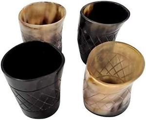 Verre à bière en corne noire fait main et artisanat naturel poli avec style animal pour le prix économique d'exportation indienne - Product Image 6