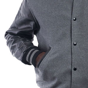 Chaqueta Universitaria Vintage de Invierno Personalizada de Alta Calidad para Hombre, Chaqueta Universitaria de Lana con Letras Bordadas para Hombre - Product Image 3