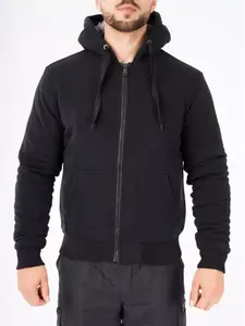 Sudadera con capucha Colorblock cepillada personalizada Diseña tu propio forro polar con cremallera de moda 300 GSM para gimnasio informal y ropa deportiva - Product Image 2