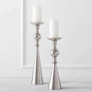 Candelabro de Hierro Forjado Plateado, Impermeable, Ecológico y Personalizable para Bodas, Cumpleaños, Navidad, Pascua y Decoración del Hogar - Product Image 1