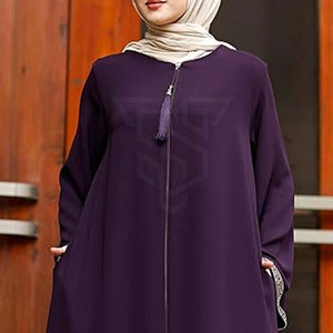 Dernier Modèle Abaya Femme Confortable Abaya Femme Haute Qualité Abaya Femme Sur Mesure - Product Image 4
