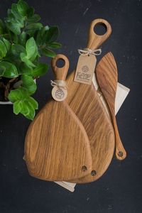 Tabla de cortar redonda de madera al por mayor bloques de tabla de cortar personalizados hechos en la India - Product Image 6