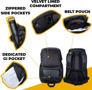 DurableConvertible UFC BBJ MMA, mochilas atléticas expandibles, bolsa de equipo deportivo de gran capacidad, bolsa de lona de viaje para hombre - Product Image 3