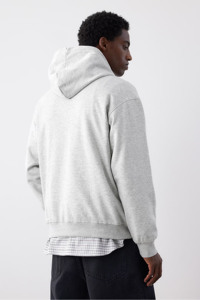 Sweat-shirt personnalisé de haute qualité avec logo personnalisé de Offre Spéciale unies sweat-shirt à capuche couleur grise vêtements de sport pulls à capuche pour hommes - Product Image 3