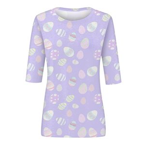 T-shirt slim fit 100 % coton pour femme, sur mesure, style décontracté, avec boutons décoratifs, respirant et écologique – Nouvelle collection en gros - Product Image 6