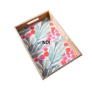 Último diseño hecho a mano, bandeja para servir comida, bebida y desayuno, platos para servidor, bandeja portátil para servidor - Product Image 2