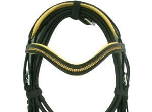 Brida inglesa de forma anatómica de alta calidad, banda de cristal duradera para montar a caballo, tachuela Ecuestre para propietarios de caballos, cuero - Product Image 2