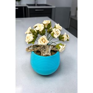 Aqua Rose Home Arrangement décoratif élégant au design floral avec fonction de jet d'oxygène innovante - Product Image 2