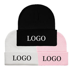 Gorros de punto de invierno bordados con logotipo personalizado, gorros multicolores del fabricante, calidez de invierno con características de tela comunes - Product Image 1