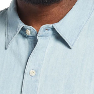 เสื้อเชิ้ตผ้าเดนิมสำหรับผู้ชายเสื้อเชิ้ตผ้าเดนิมแฟชั่นใส่สบายใส่สบายสำหรับใส่ในชีวิตประจำวัน - Product Image 2