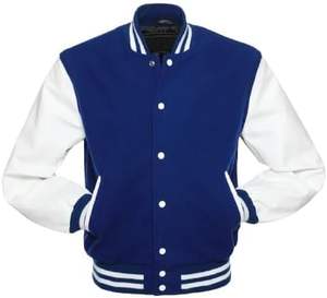 2025 personnalisé Style américain hommes varsité veste laine corps en cuir véritable manches support pour hiver Letterman Baseball Bomber - Product Image 1