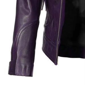 2025 Women's Fashionable <b>Leather</b> Jackets with Stand Collar Custom Logo Plain <b>Dye</b> Hot Sale for Winter Season Latest Design - Product Image 5