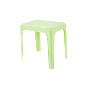 Table de jardin carrée empilable en plastique vert clair, minimaliste, imperméable, légère et durable pour l'extérieur - Product Image 1