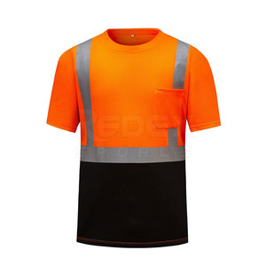 Vente en gros de chemise de travail de construction en tissu polyester haute visibilité meilleur prix chemise de travail haute visibilité - Product Image 1