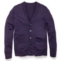 Cardigan pull col V boutonné personnalisé de haute qualité en nylon/acrylique tricoté pour homme, décontracté, hiver, style universitaire et sororités