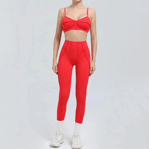 Entièrement assorti femmes Yoga hiver ensemble 5 pièces nu sentiment à manches longues vestes Yoga ensemble pantalon ensembles Fitness Yoga porter pour les femmes - Product Image 2