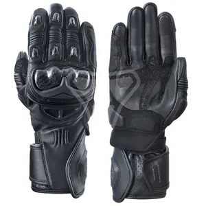 Hot Pro Leder Motorrad Lange Handschuhe Racing Fahren Motorrad Moto Gp Renn handschuhe Motorrad handschuhe