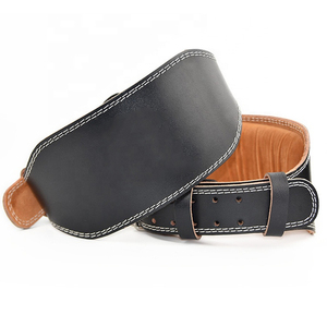 High Quality 10mm Thick Gym Belt Custom Logo Leather Weight Lifting Belt Buckle Powerlifting <b>Back</b> <b>Support</b> Fitness Bodybuilding - Product Image 5