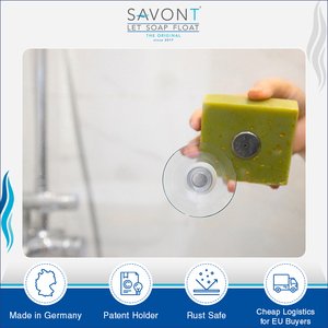 Meilleure vente sur une capacité de charge de 220g Porte-savon magnétique de qualité très durable Sans porte-savon-Le savon flotte et sèche parfaitement - Product Image 4