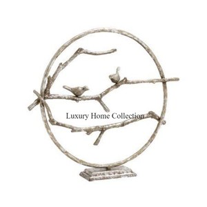 Nouvelle grande sculpture de table décorative en forme de feuille incurvée objet fantaisie en gros logo personnalisé disponible dans le prix minimum - Product Image 5