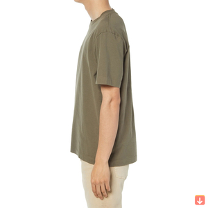 Microfibra de alta calidad elegante en blanco hombres camiseta OEM logo color sólido personalizado de gran tamaño 100% algodón hombres camiseta logotipo personalizado - Product Image 3