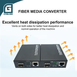 <span class=keywords><strong>Convertisseur</strong></span> de média Ethernet fibre <span class=keywords><strong>vers</strong></span> cuivre sur <span class=keywords><strong>coaxial</strong></span> Gcabling, fibre optique industrielle multi 10/100 PoE 100base-fx pour extérieur - Product Image 4