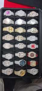 Factory High End Luxury Skeleton Diamond Diver Classic Moissanite <b>Watch</b> Custom Stainless Steel Hip Hop Bulk Purchase Supplier - Product Image 6