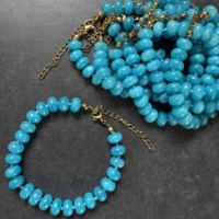 Pulsera de Perlas de Agua Dulce con Cuentas de Piedra Natural y Cadena de Acero Inoxidable Dorado, Joyería de Moda para Regalo