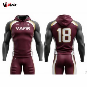 Nouveau modèle de design, uniforme de football américain 7v7 sans manches, personnalisé, respirant, séchage rapide, antibactérien, vêtements de sport - Product Image 3