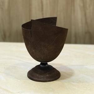 ชามเทียนโลหะสำหรับตกแต่งบนโต๊ะพร้อมขาตั้ง,ชามใส่เทียนรูปทรงตัดดีไซน์ใหม่ - Product Image 2