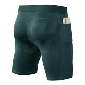 High Street Men's Compression <b>Shorts</b> Custom Wholesale Solid Pattern Good Quality Elastic <b>Waist</b> Mid <b>Waist</b> Hot Selling <b>Low</b> MOQ - Product Image 3