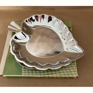 Handmade Stainless Steel Leaf Tray Unique Classic Design For Eid Diwali <b>Christmas</b> <b>Gifting</b> And Elegant Dining Table <b>Use</b> Tray 2025 - Product Image 3