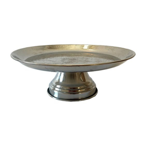 Accueil Fêtes Table Centre de Table Gâteau Dessert Présentoir Attrayant Gâteau Serveur Plateau Or Pied Ovale Gâteau Stand Pour Boulanger Fournitures - Product Image 6