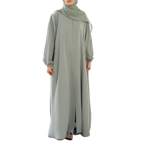 knee length dresses for ladies OFF WHITE PLAIN JUBBA  J