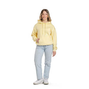 Sweat-shirt à capuche pull-over d'hiver en coton biologique de haute qualité pour femmes Impression de logo personnalisé Sweat à capuche d'hiver chaud et décontracté avec col à capuche - Product Image 1