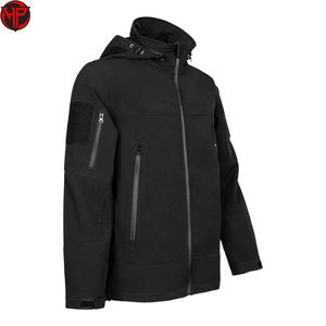 Veste de randonnée décontractée imperméable d'hiver de couleur unie pour hommes, streetwear, nouvelle mode, confortable, faible MOQ, veste softshell - Product Image 5