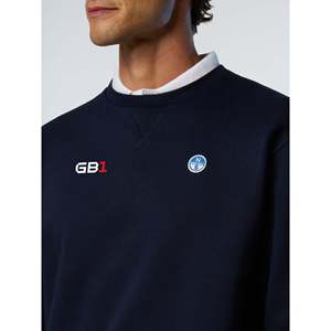 Maglia North Sails GB1 Blu Navy con Logo, 100% Cotone Lavorato a Maglia - Product Image 2