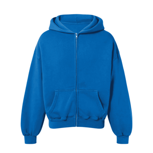 Sudadera con Capucha de Felpa Gruesa para Hombre, 100% Algodón de Alta Calidad, con Cierre, Personalizable con Impresión OEM, Venta al por Mayor, Moda Urbana de Invierno - Product Image 1
