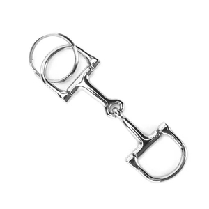 Snaffle llavero Durable plata D Zine-aleación caballo Snaffle Bits llavero decoración regalo para hombres mujeres - Product Image 5