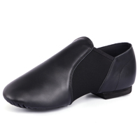Zapatos de Baile Latinos de Jazz Planos de Cuero Suave y Cómodo de Alta Calidad, Forro de Algodón, Personalizados al por Mayor, Elección del Profesor, Unisex
