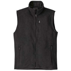 Vente en gros Gilet sans manches chaud d'hiver en polaire brossé gris clair pour hommes - Product Image 2