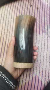 Verre à vin en corne naturelle sculpté à la main de haute qualité pour la maison, le restaurant et l'hôtel inspirés de l'Inde - Product Image 3