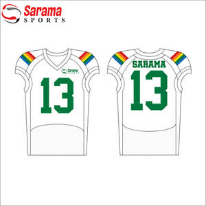 Camiseta de fútbol americano, camiseta de fútbol americano personalizada con el logotipo del club y el nombre del equipo, - Product Image 1