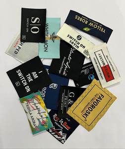 Vêtements personnalisés étiquette en satin et étiquettes lavage étiquette tissée patch tissé patch brodé tissé - Product Image 2