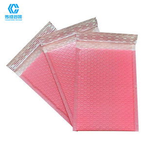 Индивидуальные розовые воздушные пузыри водонепроницаемый пластиковый пакет для доставки, изготовленный на заказ цвет, поли Почтовый экспресс-магазин, защитное нижнее белье, курьеры - Product Image 1