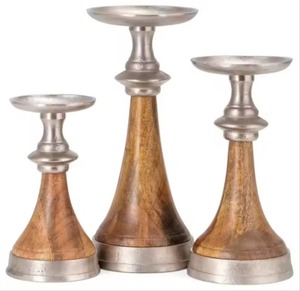 Soporte Tapper de madera y portavelas de diseñador único de alta calidad para decoraciones de aniversario de bodas y hogar - Product Image 1