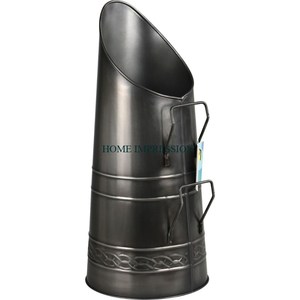 Seau à charbon galvanisé sans pelle pour outils et accessoires de cheminée Seau à charbon de stockage à des prix compétitifs - Product Image 6