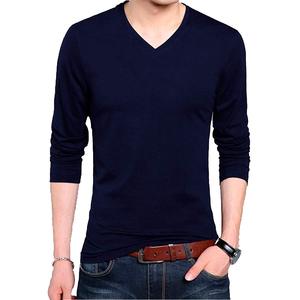 2025 Venta caliente última llegada estilo elástico al por mayor hombres camisa de manga larga/corta cuello redondo sudadera Unisex algodón camiseta - Product Image 6