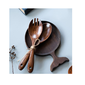 Cuillère en bois moderne faite à la main pour la soupe, ensemble de couverts avec le meilleur emballage, vernis à miroir pour hôtel, restaurant, mariage, table à manger - Product Image 6