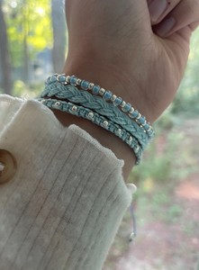 <b>Beaded</b> <b>Bracelets</b>, Surfer Anklet, Macrame <b>Bracelet</b> - Product Image 2
